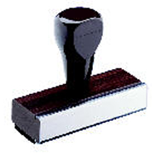 1&quot; x 2-1/2&quot; Hand Stamp (Regular Rubber Stamp)